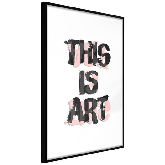 Typography Framed Art Print - Art-artwork for wall with acrylic glass protection