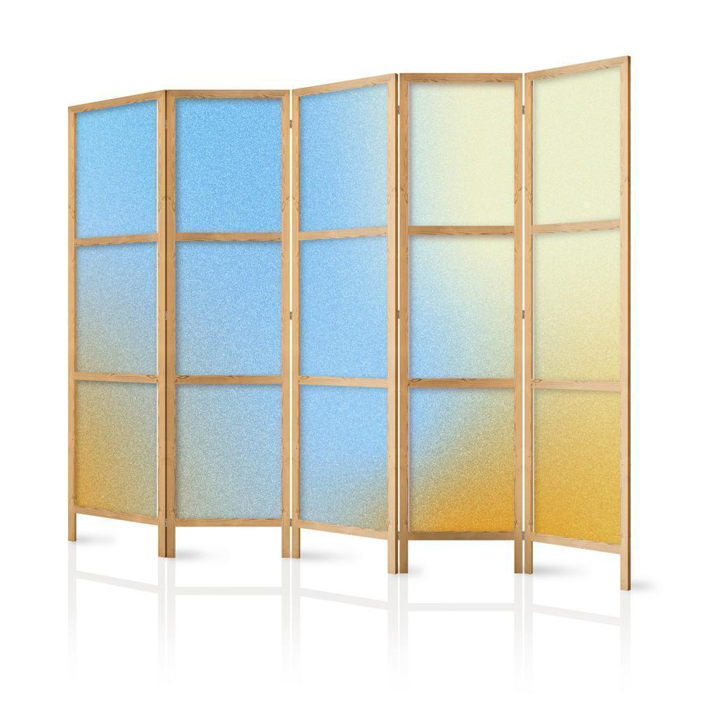 Japanese Room Divider - Energetic Gradient - Gradient Composition in Vibrant Colors