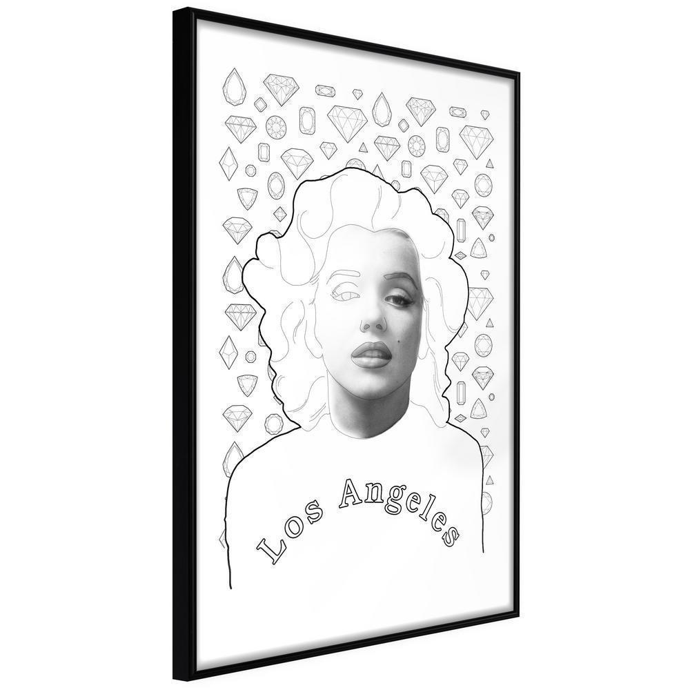 Wall Decor Portrait - Marilyn in Los Angeles-artwork for wall with acrylic glass protection