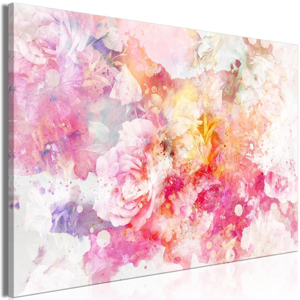 Canvas Print - Explosion of Flowers (1 Part) Wide-ArtfulPrivacy-Wall Art Collection