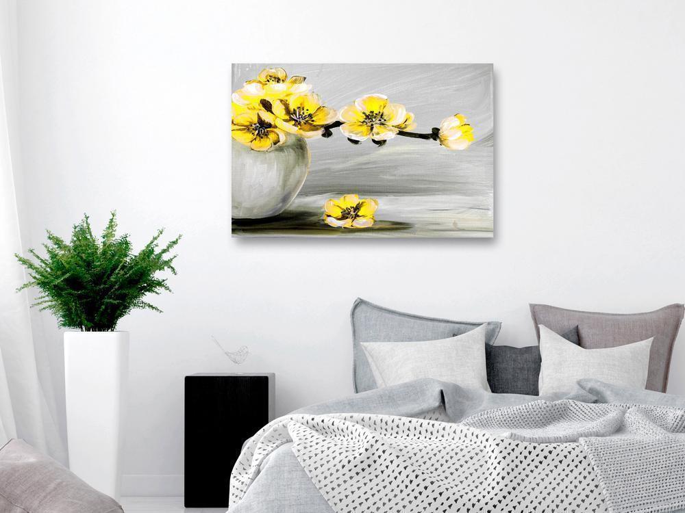 Canvas Print - Lightness of Light (1 Part) Wide Yellow-ArtfulPrivacy-Wall Art Collection