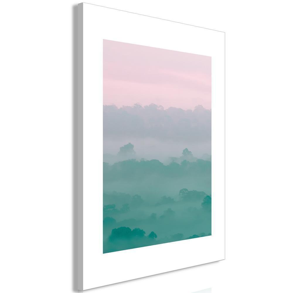 Canvas Print - Foggy Dawn (1 Part) Vertical-ArtfulPrivacy-Wall Art Collection