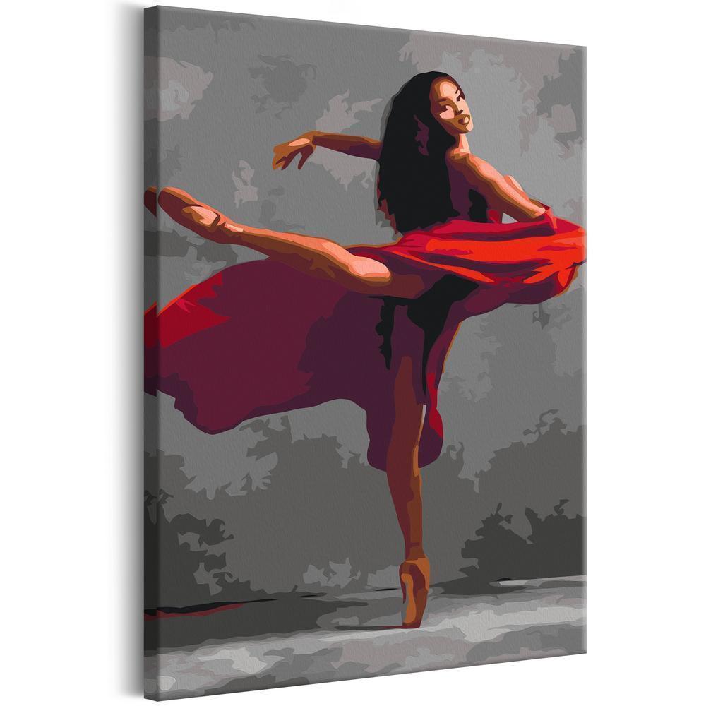 Start learning Painting - Paint By Numbers Kit - Beautiful Dancer - new hobby