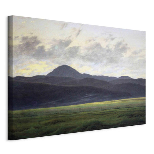 Canvas Print - Berglandschaft in Böhmen (Caspar David Friedrich)