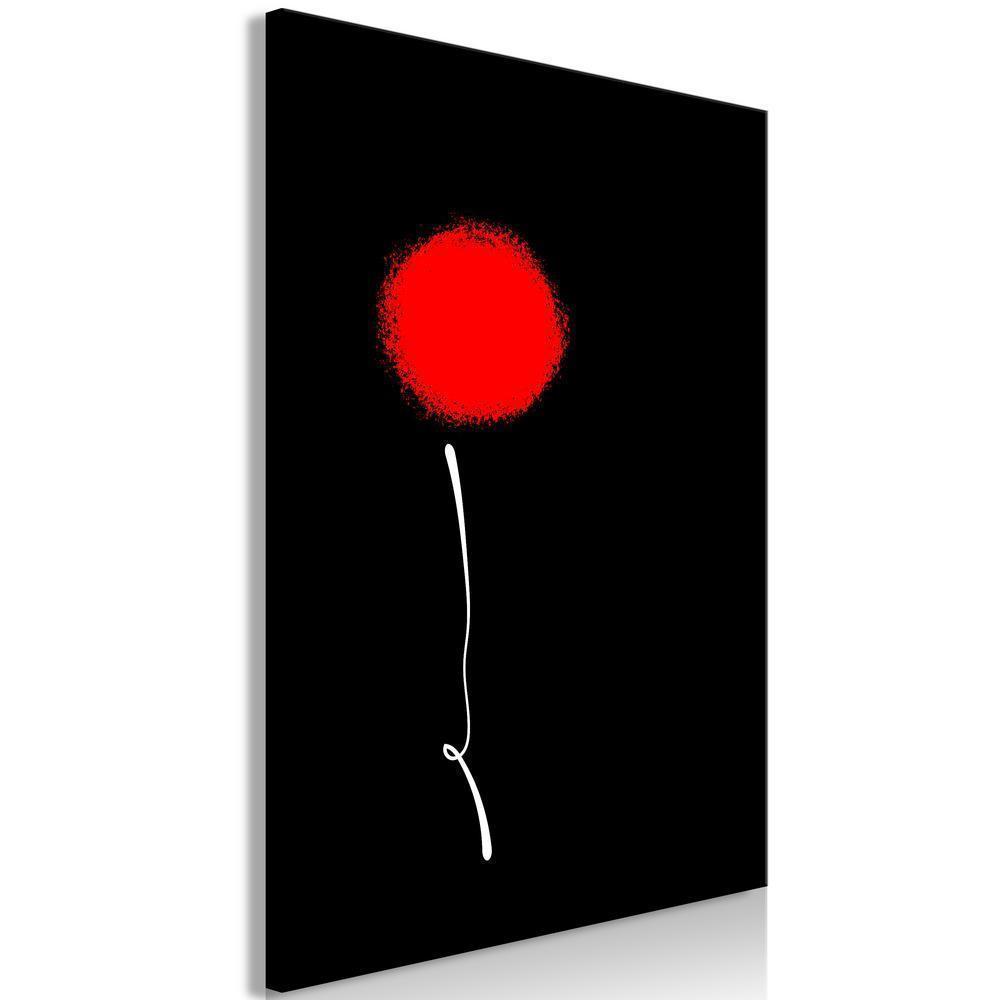 Canvas Print - Minimalist Flower (1 Part) Vertical-ArtfulPrivacy-Wall Art Collection