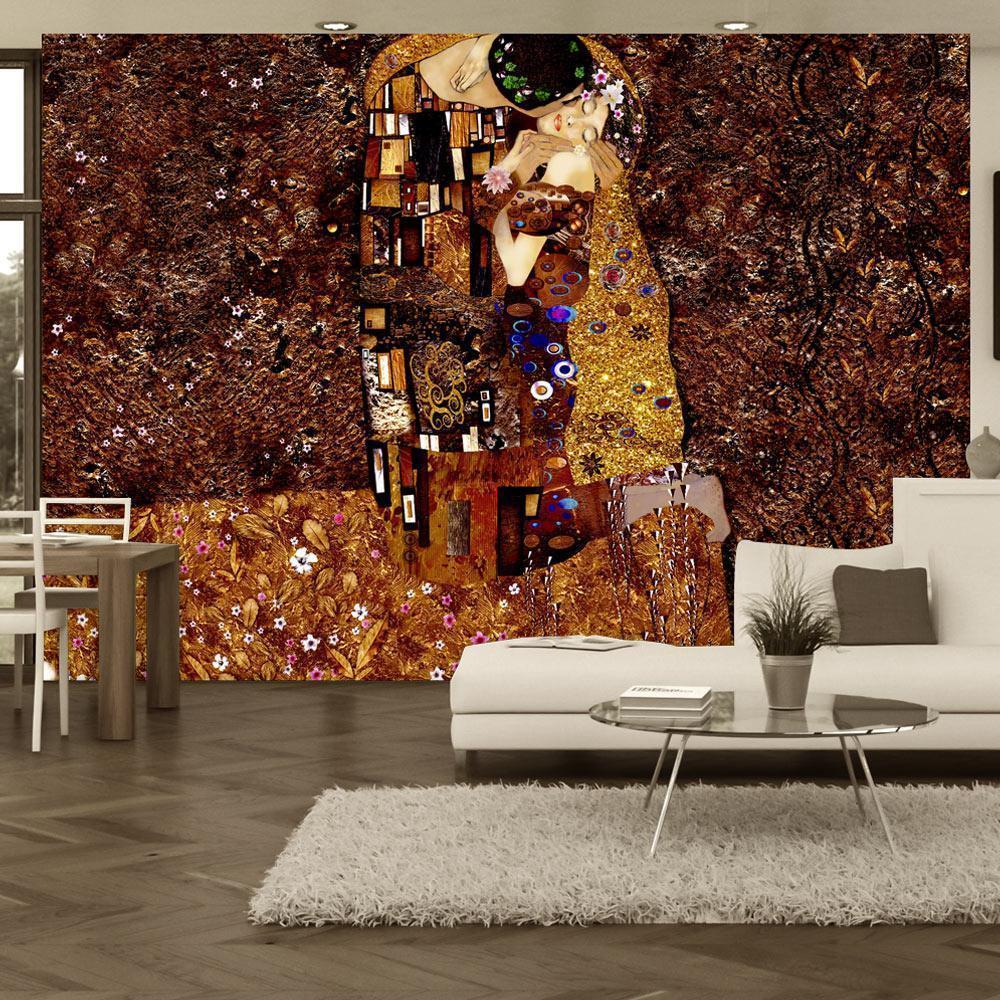 Wall Mural - Klimt inspiration - Image of Love-Wall Murals-ArtfulPrivacy