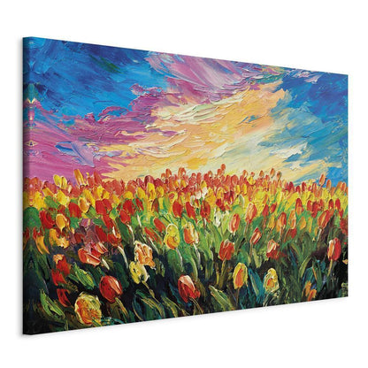 Canvas Print - Sea of Tulips-ArtfulPrivacy-Wall Art Collection