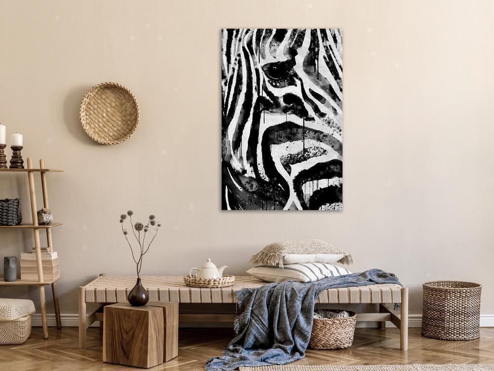 Canvas Print - Striped Nature (1 Part) Vertical-ArtfulPrivacy-Wall Art Collection