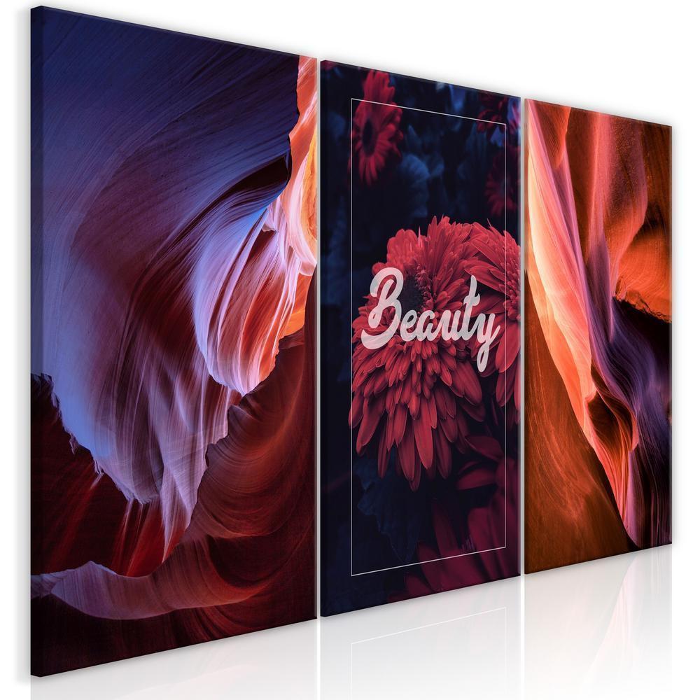 Canvas Print - Beauty of Canyons (3 Parts)-ArtfulPrivacy-Wall Art Collection
