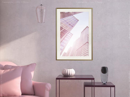 Photography Wall Frame - Steel and Glass (Pink)-artwork for wall with acrylic glass protection