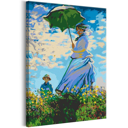 Start learning Painting - Paint By Numbers Kit - Claude Monet: Woman with a Parasol - new hobby