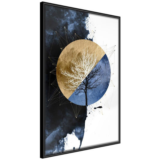 Winter Design Framed Artwork - Harmony of Opposites-artwork for wall with acrylic glass protection