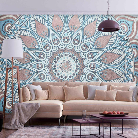 Wall Mural - Oriental Circle-Wall Murals-ArtfulPrivacy