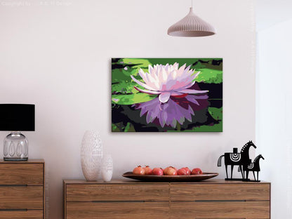 Start learning Painting - Paint By Numbers Kit - Water Lily - new hobby