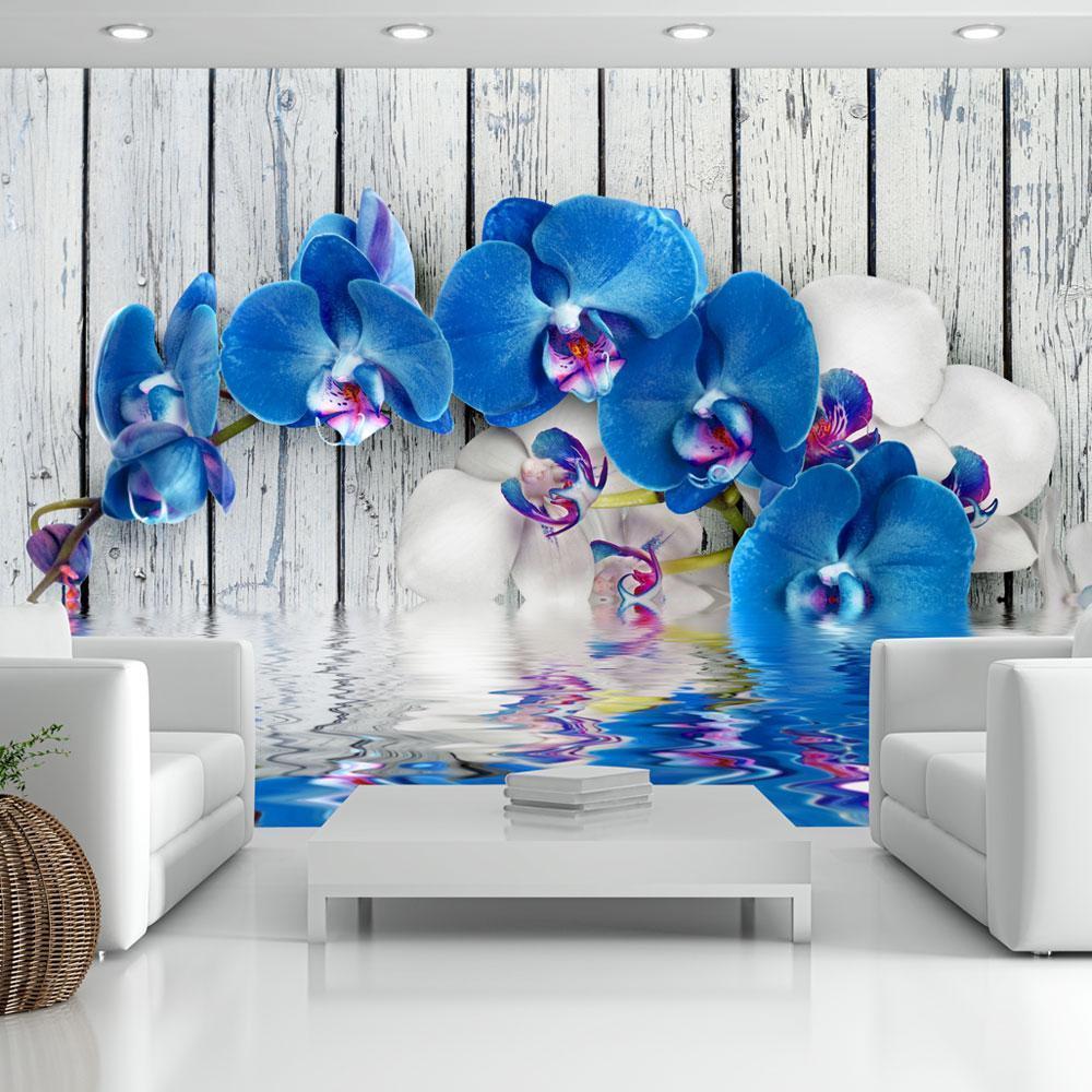 Wall Mural - Cobaltic orchid-Wall Murals-ArtfulPrivacy