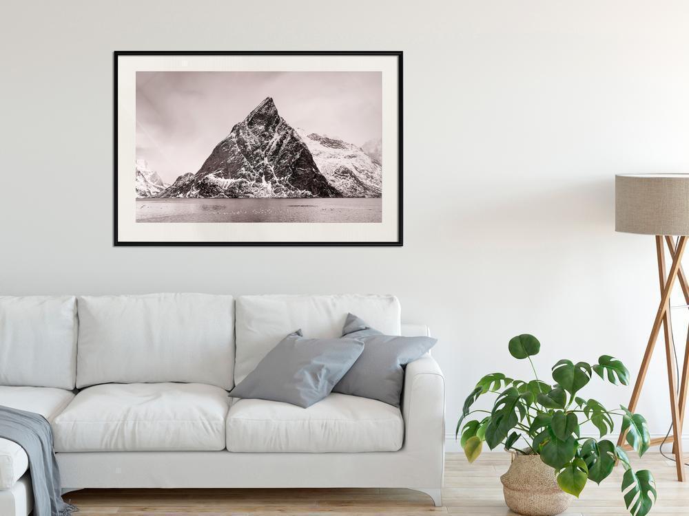 Framed Art - Stark Landscape-artwork for wall with acrylic glass protection