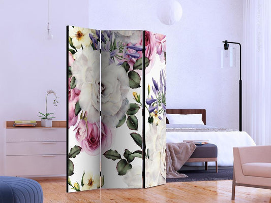 Decorative partition-Room Divider - Floral Glade-Folding Screen Wall Panel by ArtfulPrivacy