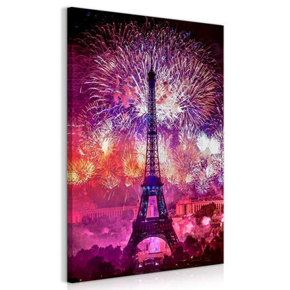Canvas Print - Happy New Year! (1 Part) Vertical-ArtfulPrivacy-Wall Art Collection
