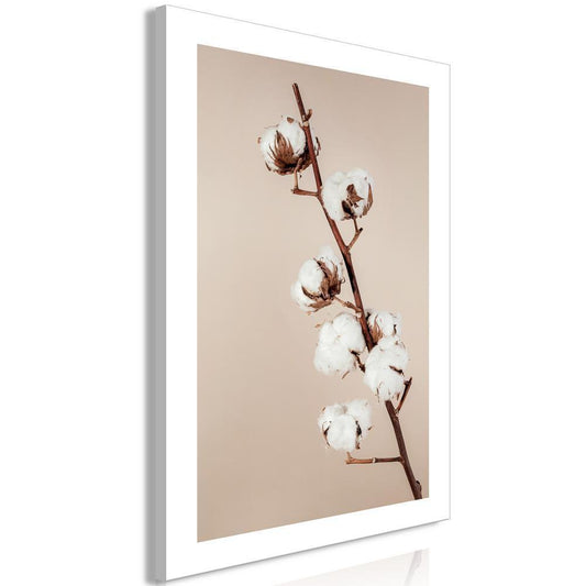 Canvas Print - Softness of Cotton (1 Part) Vertical