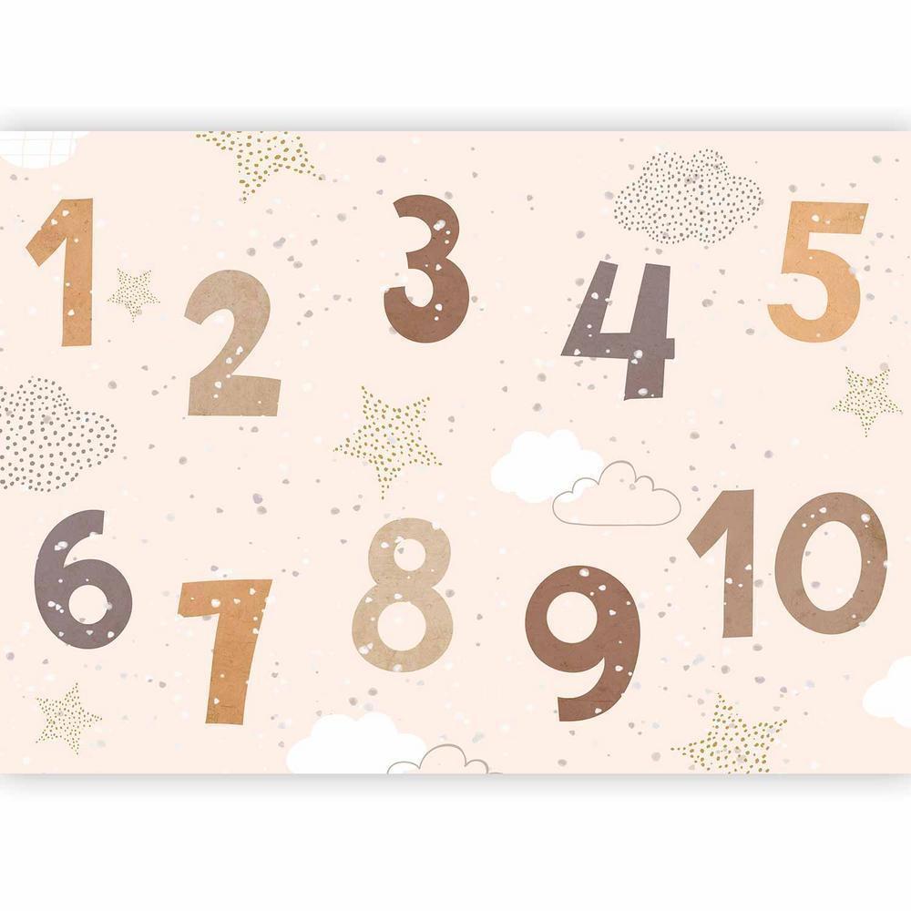 Wall Mural - Numbers Among Snowflakes