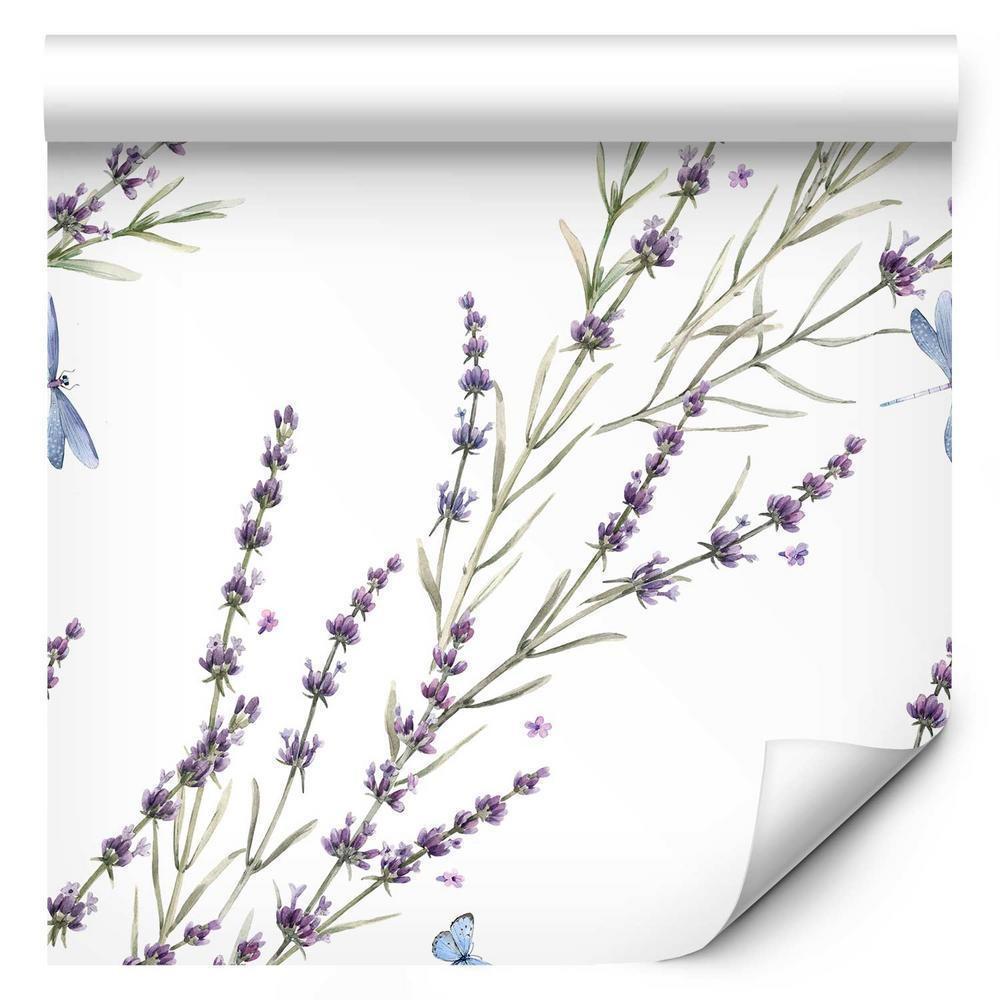 Wallpaper - Butterflies Among the Lavender