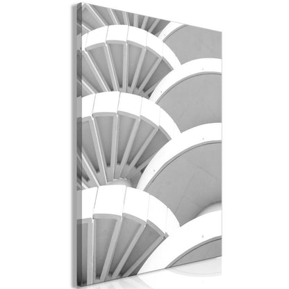 Canvas Print - White Detail (1 Part) Vertical-ArtfulPrivacy-Wall Art Collection