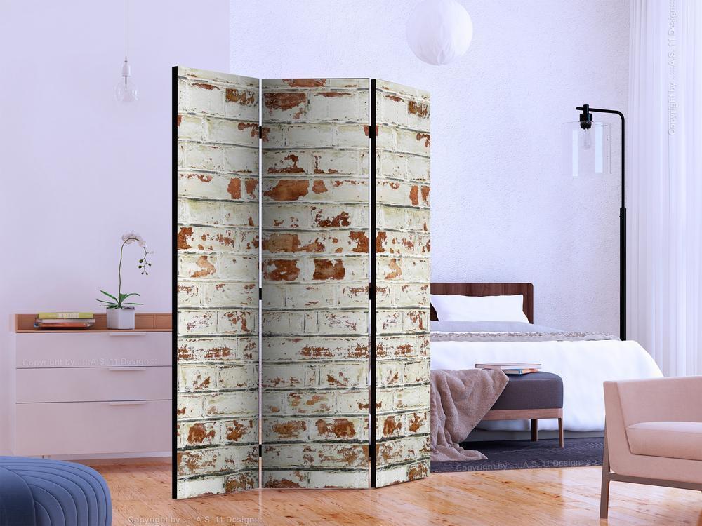 Decorative partition-Room Divider - Brick Story-Folding Screen Wall Panel by ArtfulPrivacy