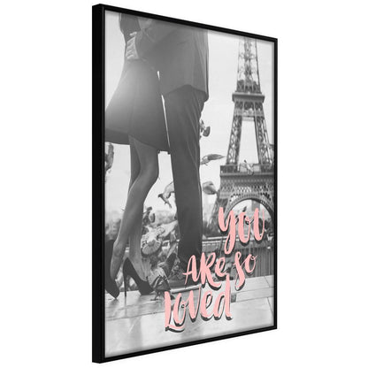 Wall Art Framed - Love in Paris-artwork for wall with acrylic glass protection