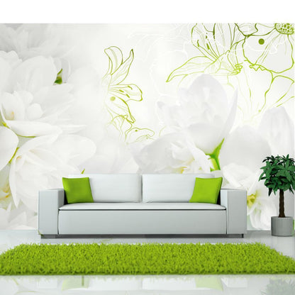 Wall Mural - Jasmine-Wall Murals-ArtfulPrivacy