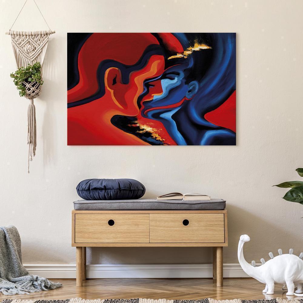 Canvas Print - Cosmic Kiss-ArtfulPrivacy-Wall Art Collection