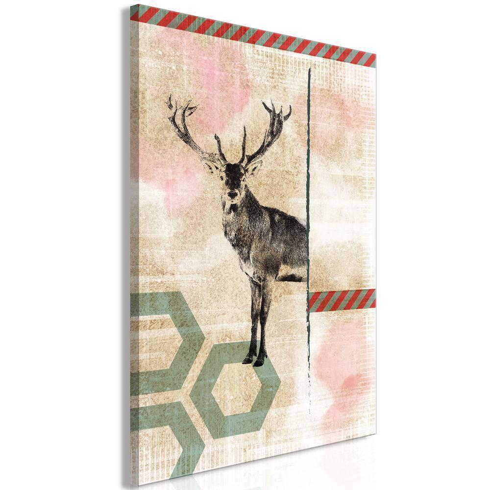 Canvas Print - Lost Deer (1 Part) Vertical-ArtfulPrivacy-Wall Art Collection