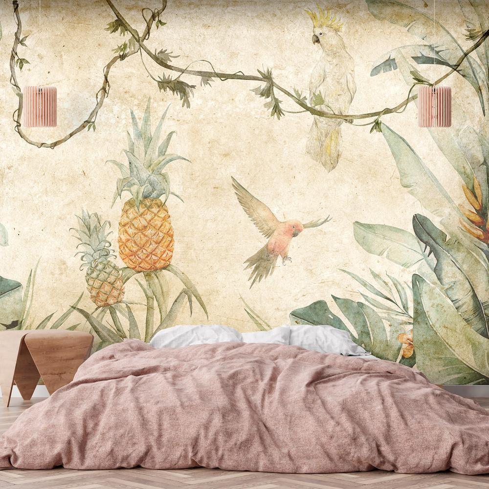 Wall Mural - Parrots in the Jungle-Wall Murals-ArtfulPrivacy