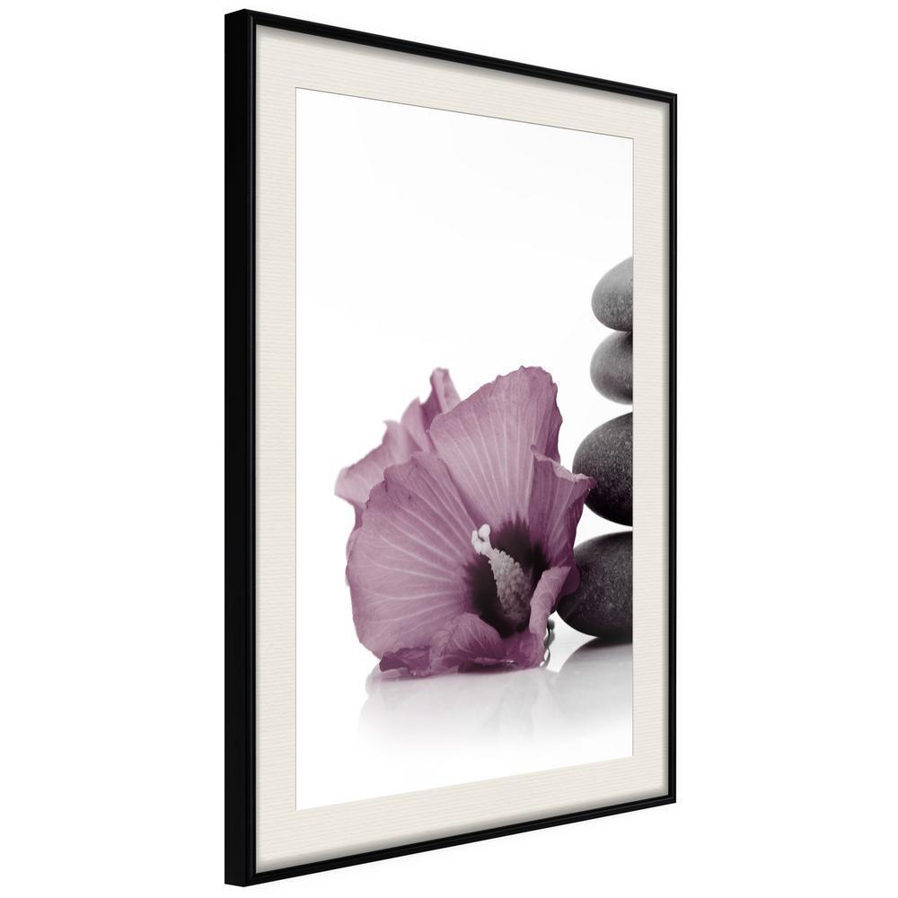 Botanical Wall Art - Violet Harmony-artwork for wall with acrylic glass protection