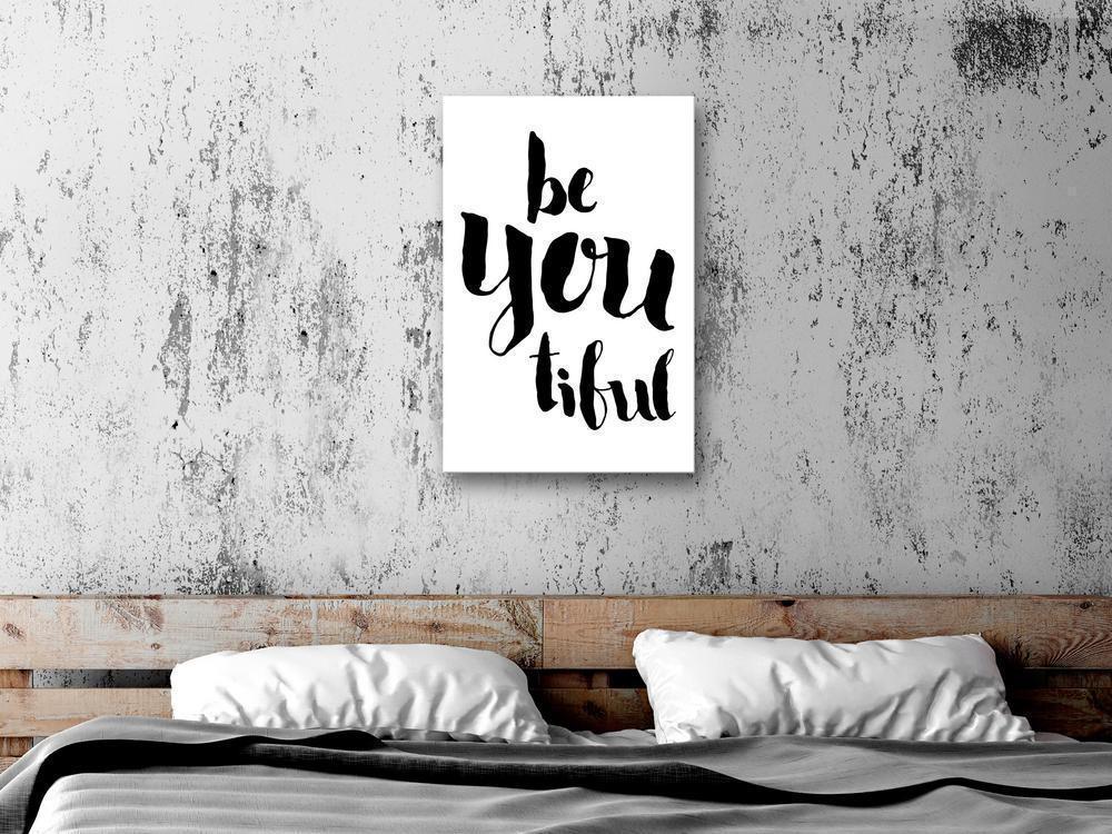 Canvas Print - Be-you-tiful (1 Part) Vertical-ArtfulPrivacy-Wall Art Collection