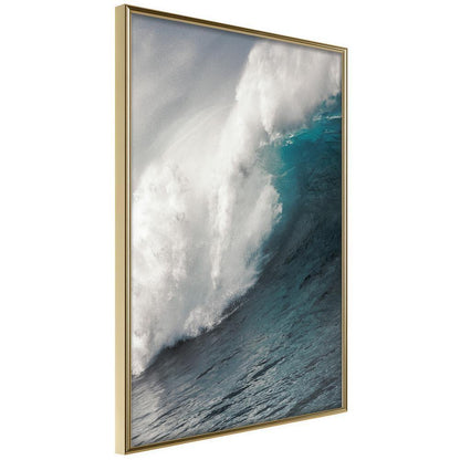 Seascape Framed Poster - Power of the Ocean-artwork for wall with acrylic glass protection