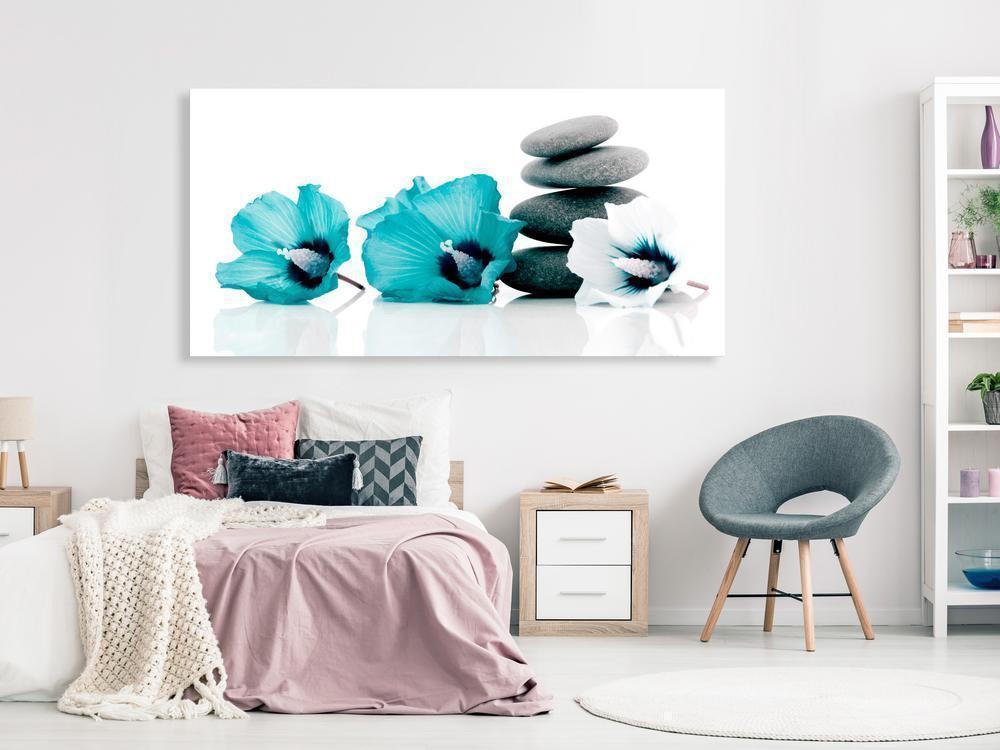 Canvas Print - Calm Mallow (1 Part) Turquoise-ArtfulPrivacy-Wall Art Collection