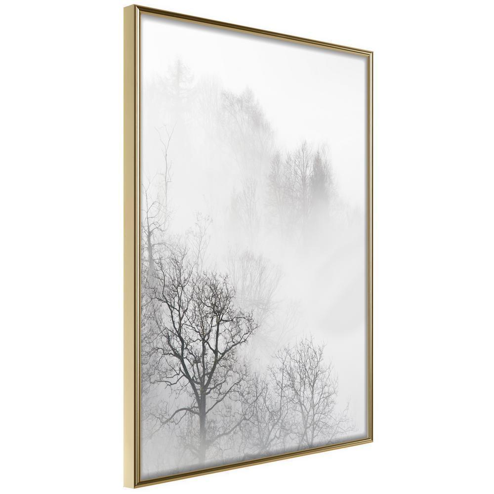 Winter Design Framed Artwork - Zero Visibility-artwork for wall with acrylic glass protection