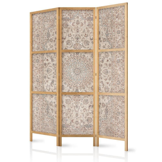 Japanese Room Divider - Desert Nights - Ornamented Persian Carpet in Muted Colors