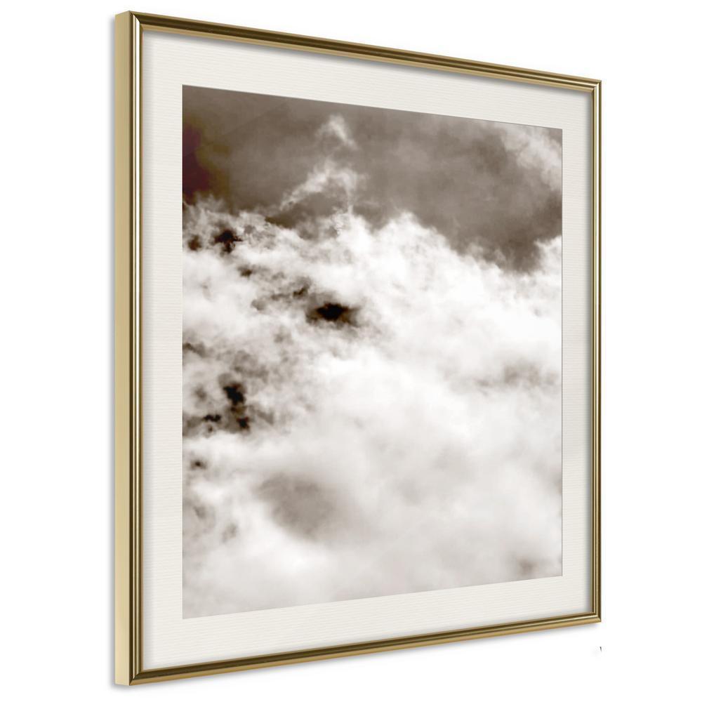 Framed Art - Clouds-artwork for wall with acrylic glass protection