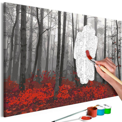 Start learning Painting - Paint By Numbers Kit - Naked Trees - new hobby
