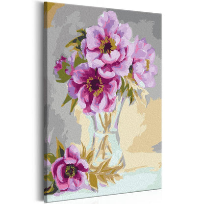 Start learning Painting - Paint By Numbers Kit - Flowers In A Vase - new hobby