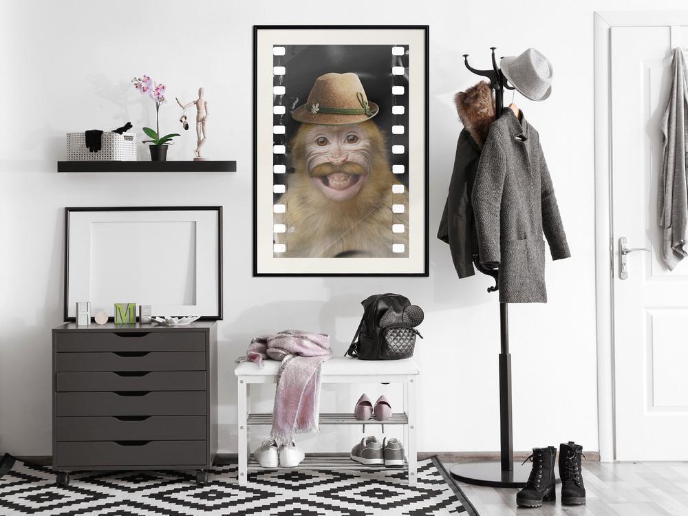 Frame Wall Art - Dressed Up Monkey-artwork for wall with acrylic glass protection