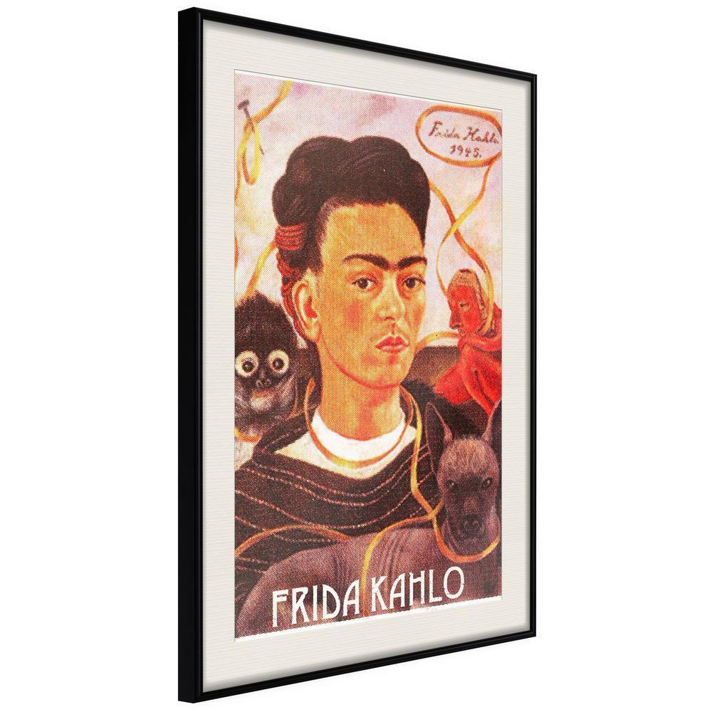 Wall Decor Portrait - Frida Khalo – Self-Portrait-artwork for wall with acrylic glass protection