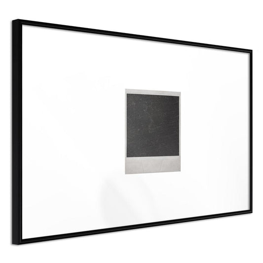 Black and White Framed Poster - Fleeting Moments-artwork for wall with acrylic glass protection