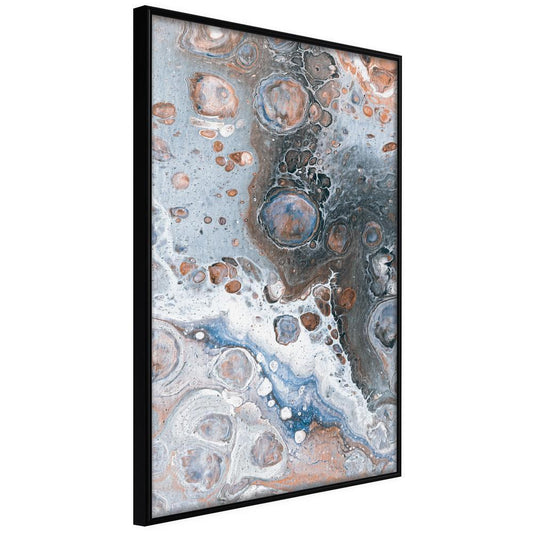 Abstract Poster Frame - Surface of the Unknown Planet II-artwork for wall with acrylic glass protection