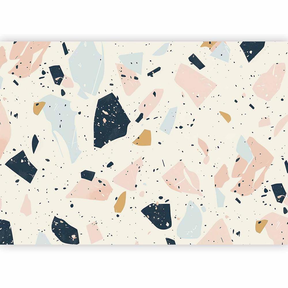 Wall Mural - Terrazzo with Large Scaled Stones in Subdued Colors