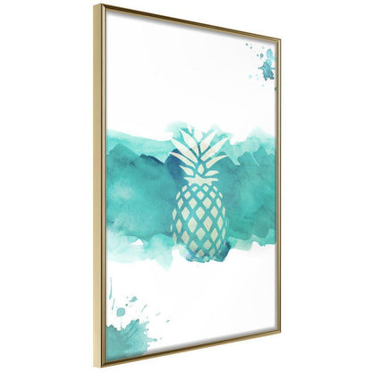 Botanical Wall Art - Pastel Pineapple-artwork for wall with acrylic glass protection