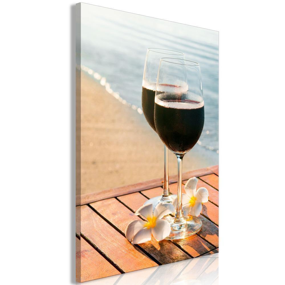 Canvas Print - Love Refreshment (1 Part) Vertical-ArtfulPrivacy-Wall Art Collection