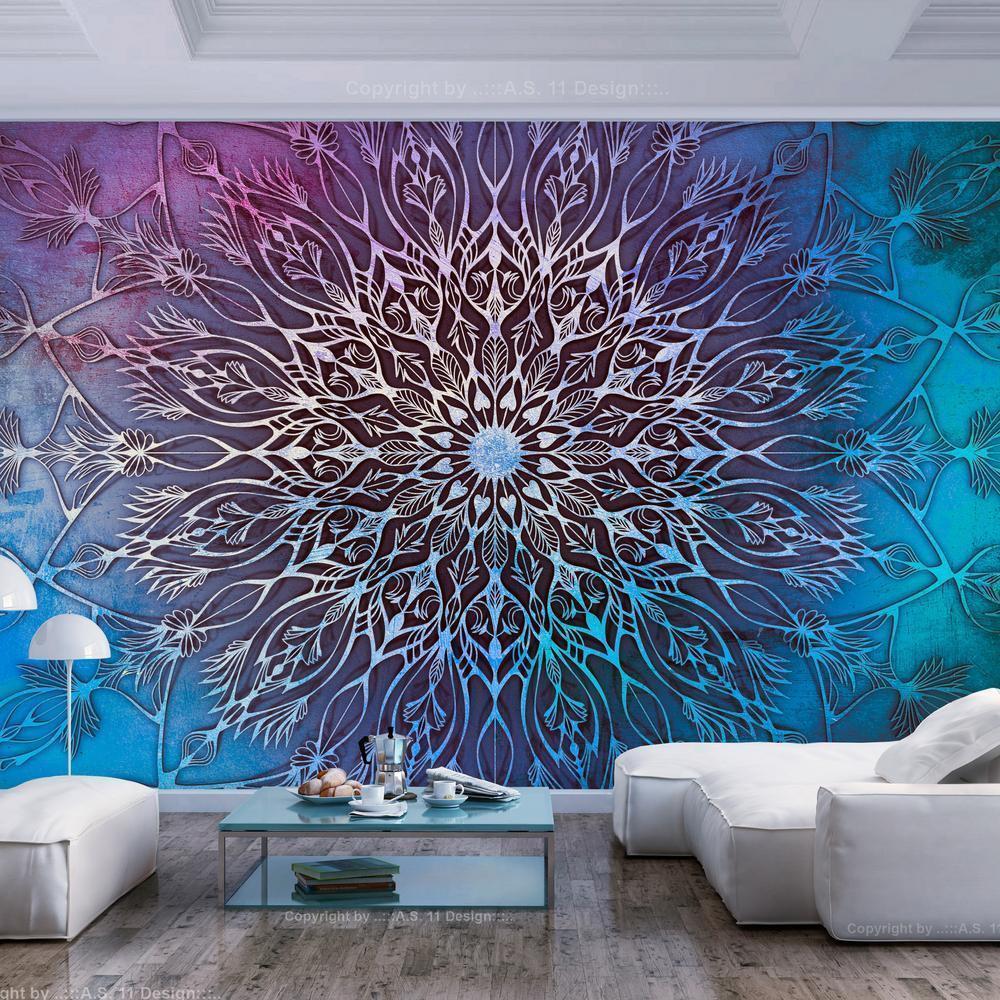 Wall Mural - Center (Blue)-Wall Murals-ArtfulPrivacy