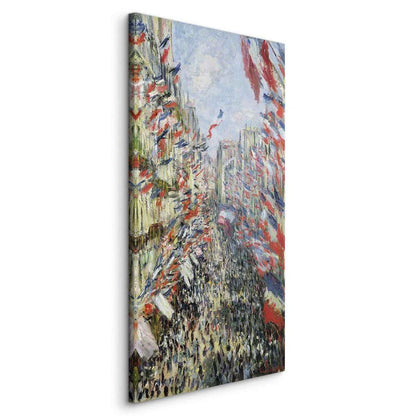 Canvas Print - The Rue Montorgueil Paris Celebration of June (Claude Monet)